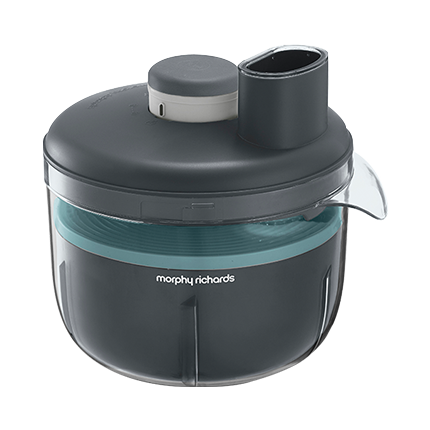 Compact Design | Four in One Bowl Operation | In-Product Storage | Chop, Grate, Whip & Mix | BPA Free