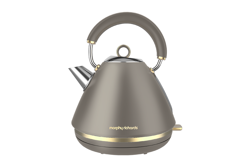 Traditional Pyramid Design | Rapid boil | Soft Gold Trims & Details | Optional Whistle Function| BPA Free