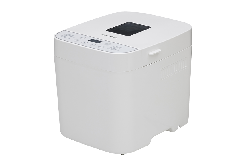 12 Preset Programs | 2 Loaf Sizes | Adjustable Crust Control | Removable Kneading Blade | White