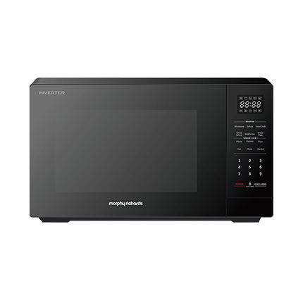 1200W Power | Inverter Technology Cooking | Full Black Glass Door | Easy to Wipe Interior | 10 Power Levels | Smart Defrost | Digital Touch Controls